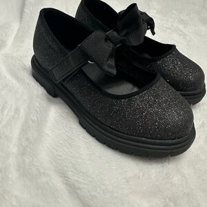 Cat & Jack Black Glitter Mary Jane Dress Shoes